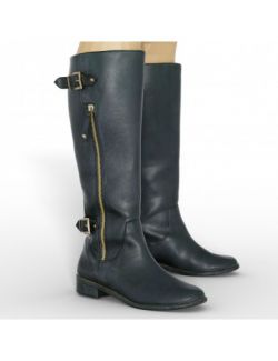 Black Leather Boots for Genesis 8 Female