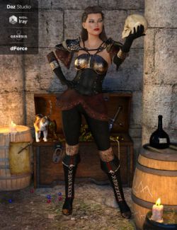 dForce Blackwater Guild Outfit for Genesis 8 Female(s)