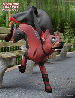 Super Dog Costume for DAZ Dog 8