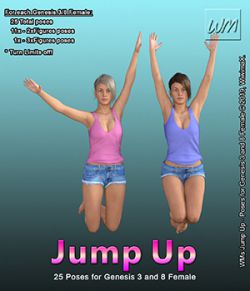 WMs Jump Up- Poses for Genesis 3 and 8 Female