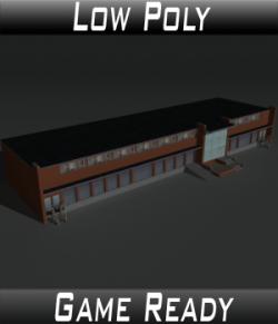 Low Poly Factory Building 17 - Extended Licence