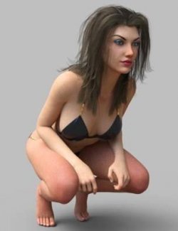 Squat Poses For Genesis 3 and 8 Females