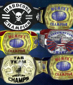 Championship Belt for V4 (Poser 7+)