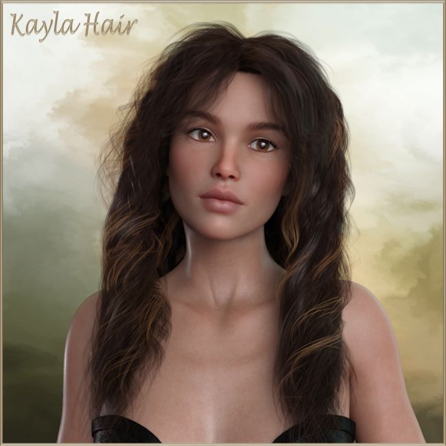 Kayla Hair For G3 G8 Daz