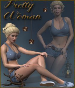 Pretty Woman Poses for La Femme