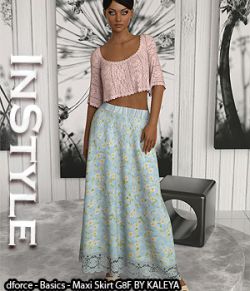 InStyle- dforce- Basics- Maxi Skirt G8F