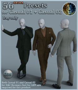 H&C Business Suit B for Genesis 3 Male(s) | 3D Models for Poser and Daz ...