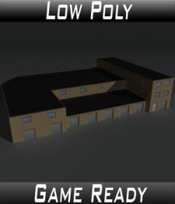 Low Poly Factory Building 35 - Extended Licence