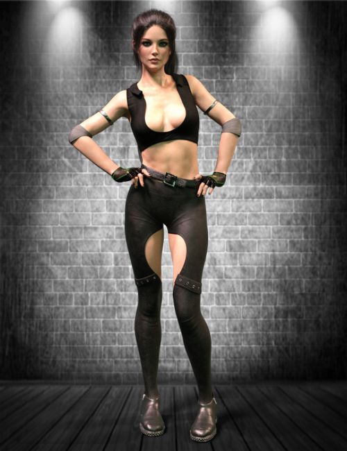 X-Fashion Combat Outfit for Genesis 8 Female(s)