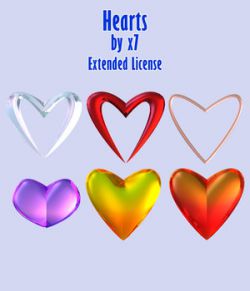 Hearts by x7 - Extended License