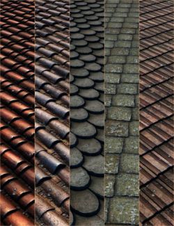 v176 Roof Tiles Iray Textures