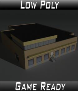 Low Poly Factory Building 18 - Extended Licence