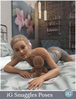 iG Snuggles Pose Collection for Genesis 8 Female & Male