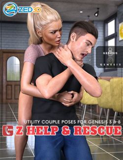 Z Help and Rescue Poses for Genesis 3 and 8