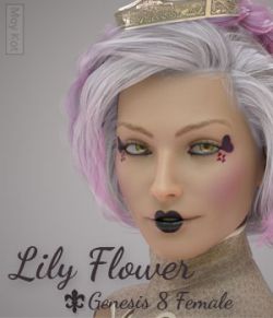 Lily Flower for Genesis 8 Female