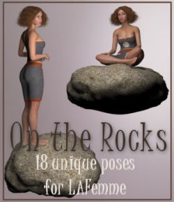 On The Rocks- Poses for La Femme