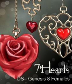 7Hearts Jewelry for Genesis 8 Females