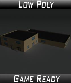 Low Poly Factory Building 36 - Extended Licence