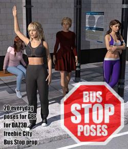 City Bus Stop Poses for G8F