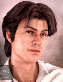 Landis Hair for Genesis 8 and Genesis 3 Male(s)