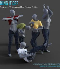 Taking It Off For Greybro's G8 Jeans and Tee Female Edition