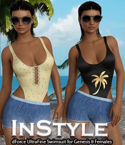 InStyle - dForce UltraFine Swimsuit for Genesis 8 Females