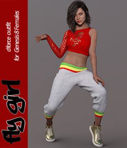 Fly Girl dForce outfit for Genesis 8 Females