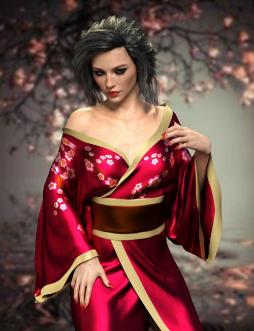 dForce X-Fashion Sexy Kimono for Genesis 8 Female(s)