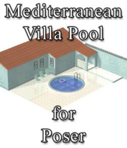 Mediterranean Villa Pool for Poser