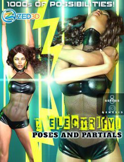 Z Electrify Poses with Partials for Genesis 3 and 8 Female