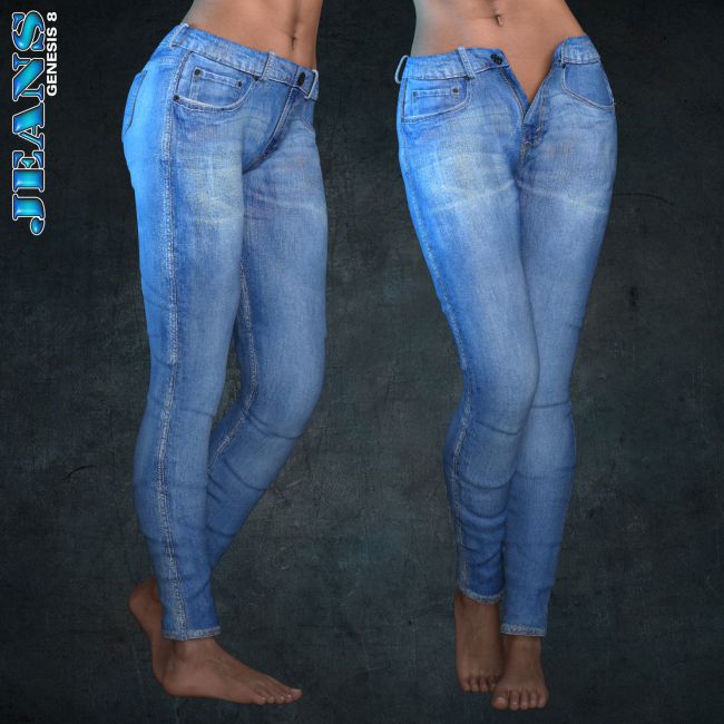 Exnem Jeans for Genesis 8 Female | Clothing for Poser and Daz Studio