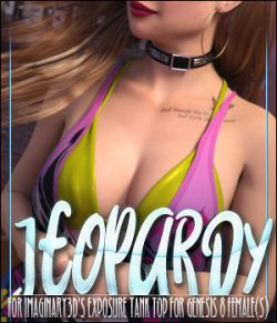 Jeopardy for dForce Exposure Tank Top for Genesis 8 Female