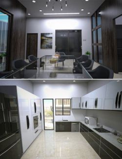 High Rise Kitchen and Dining Room