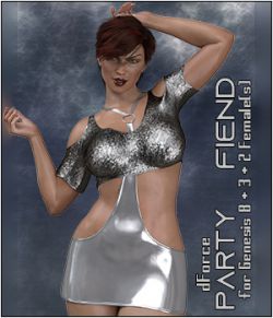 dForce Party Fiend for Genesis 8, 3 & 2 Females