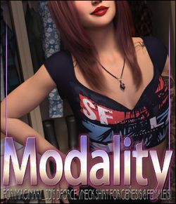 Modality for dForce Vneck Shirt for Genesis 8 Females