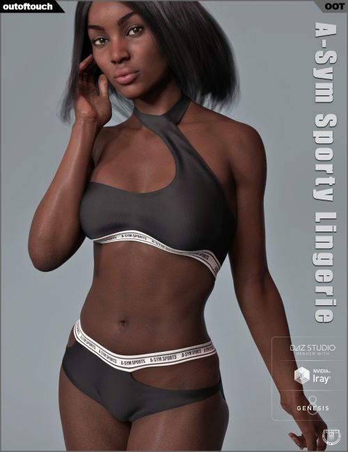 A-Sym Sporty Lingerie for Genesis 8 Female(s)