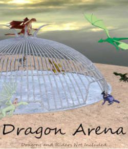 DRAGON ARENA Ultimate Dragon Fighting Cage for Daz Studio and Poser