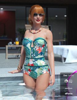 Sophisticated Swimsuit for Genesis 8 Female(s)