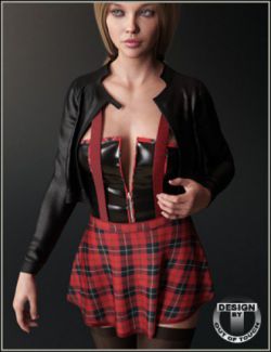 Grunge Schoolgirl Outfit for Genesis 8 Female(s)