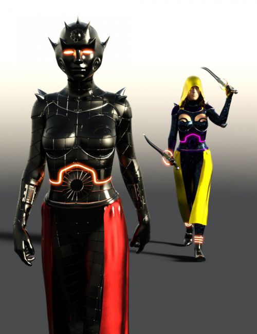 BLACKHAT:FUTURISTIC - Hyper Outfit for Genesis 3 Females