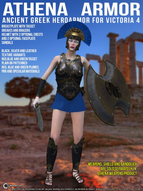 female greek armor