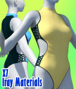 X7 Iray Materials For X-The Fashion Swimsuit Genesis 8 Females