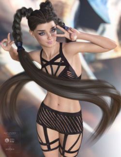 Rowan Hair for Genesis 3 & 8 Female(s)