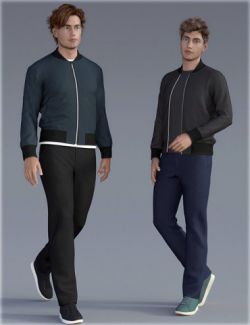 H&C dForce Basic Jacket Outfit for Genesis 8 Male(s)