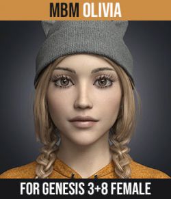 MbM Olivia for Genesis 3 and 8 Female