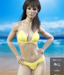 X-Fashion Braided Bikini for Genesis 8 Females