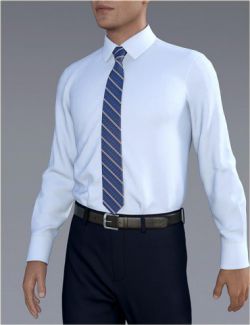 dForce H&C Dress Shirt Outfit for Genesis 8 Male(s)