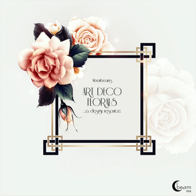 Click here to see preview images for "Moonbeam's Art Deco Florals" Moonbeam's Art Deco Florals