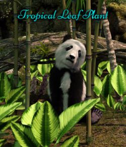 Tropical Leaf Plant For Iray Plus Mirrored Versions