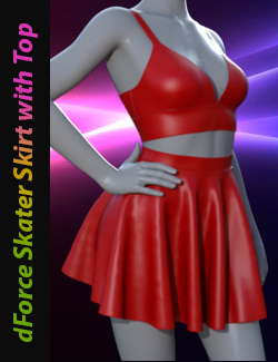 dForce Skater Skirt with Top for Genesis 8 Female